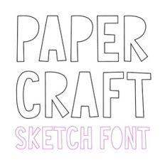 BFC Paper Craft Playful Sketch Font