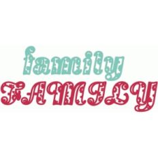 family paisley text