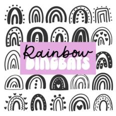 BFC St. Patricks Day Rainbow Dingbats