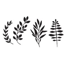 Botanical Floral Elements, leaf leaves and sprigs