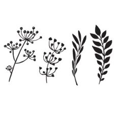 Botanical Floral Elements, Flowers leaves and sprigs