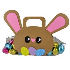 Hungry Chocolate Bunny Treat Holder