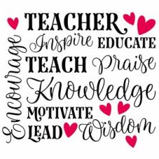 Teacher Wall Art / Subway Art