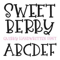 Sweet Berry Font