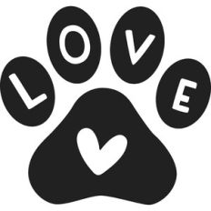 Love Paw Print