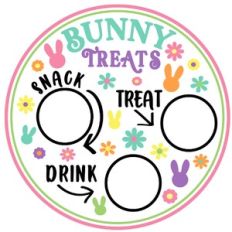 Bunny Treats Plate