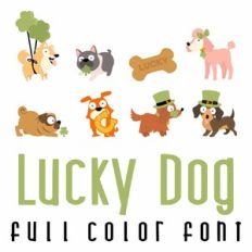 Lucky Dog Full Color Font