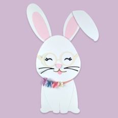 Cute Bunny With Glasse