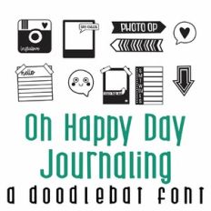Oh Happy Day - Journaling Doodlebat Font