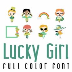 Lucky Girl Full Color Font