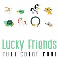 Lucky Friends Full Color Font
