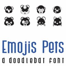 Emoji Pets Doodlebat Font
