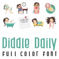 Diddle Daily Full Color Font