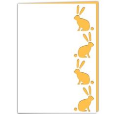 Bunny Rabbit Lace Edged Card