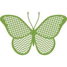 checkered butterfly and chevron