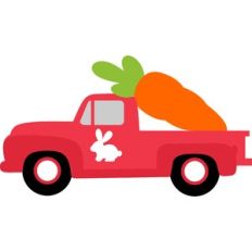 easter red truck