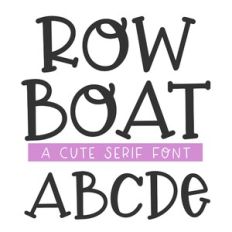 BFC Row Boat Playful Serif Font