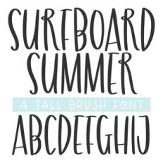BFC Surfboard Summer Brush Font