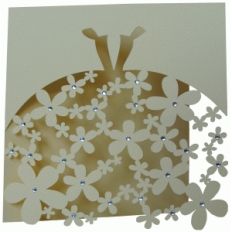 wedding dress card