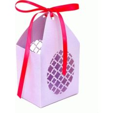 quatrefoil egg favor box