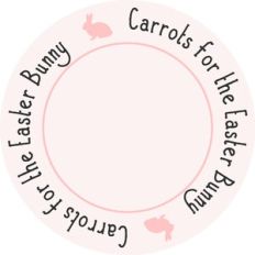 Carrots for Easter Bunny Plate