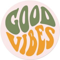 Good Vibes Retro Badge
