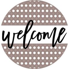 Welcome with Rattan Round