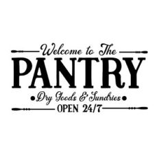 Welcome to the pantry