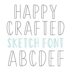 BFC Happy Crafter Inline Sketch Font