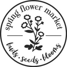 Spring Flower Market Sign