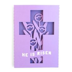 He is Risen Cross Card
