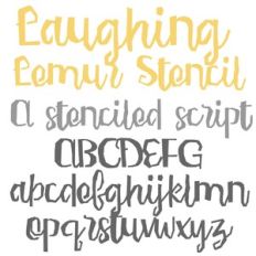 PN Laughing Lemur Stencil