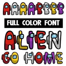 Alien Go Home Color Font