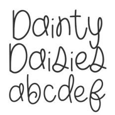 BFC Dainty Daisies Whimsical Handwriting Font