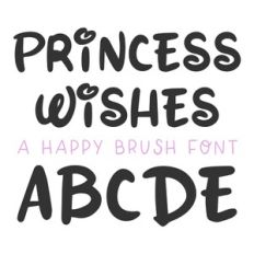 BFC Princess Wishes Brush Font