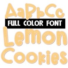 Lemon Cookies Color Font