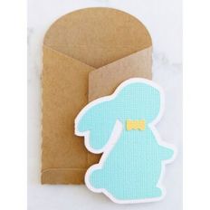 mini easter bunny card and envelope