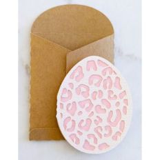 mini leopard easter egg card and envelope