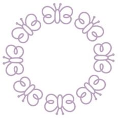 butterfly monogram frame