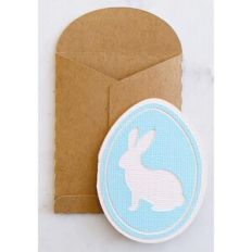 mini bunny easter egg card and envelope