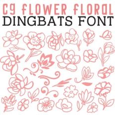 So Flower Floral Dingbats
