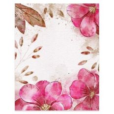 Watercolor Flower Card