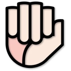 Hand Sign A Cutout and Print Sticker