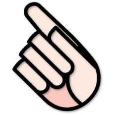Hand Sign G Cutout and Print Sticker