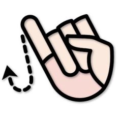 Hand Sign J Cutout and Print Sticker