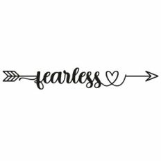 Fearless Heart Word Arrow