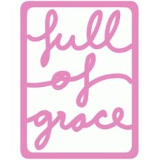 full of grace life  3x4 card