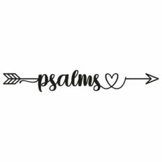 Psalms Heart Word Arrow
