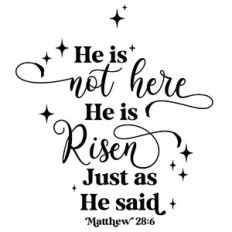 He Is Not Here, He Is Risen Just As He Said - Matthew 28:6