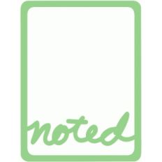 noted 3x4 life card